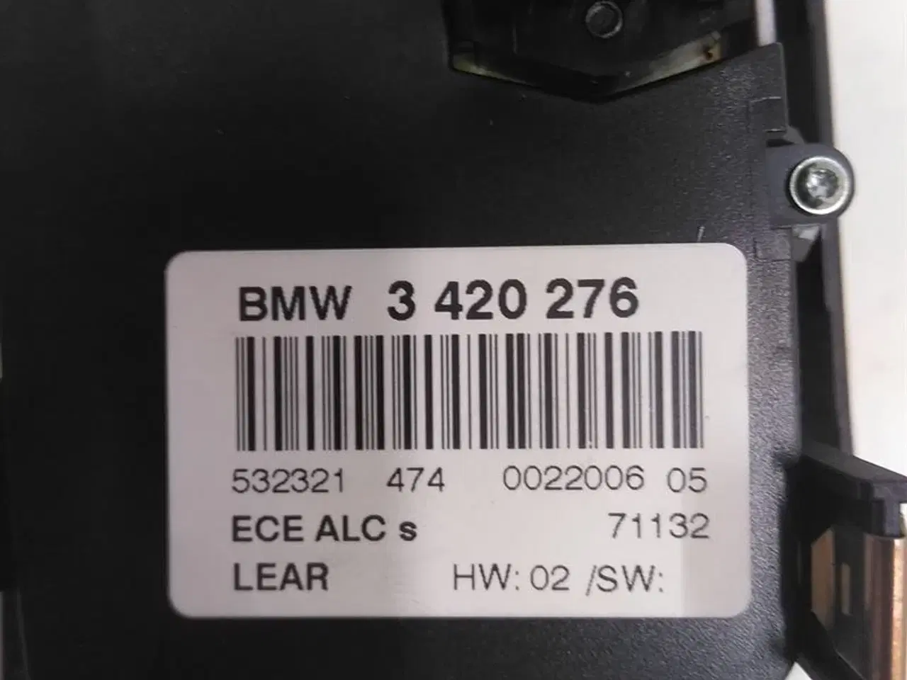 Billede 3 - Lys kontakt sort K22065 BMW X3LCI (E83LCI)