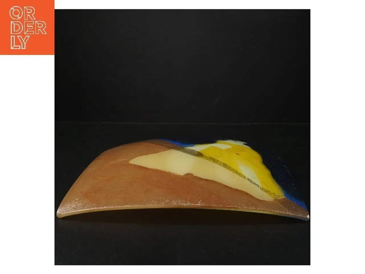 Billede 3 - Dekorativt glasfad (str. 29 cm)