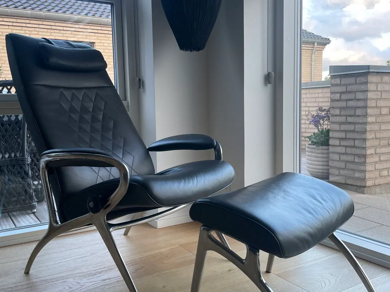 Billede 9 - Stressless lænestol med fodskammel 