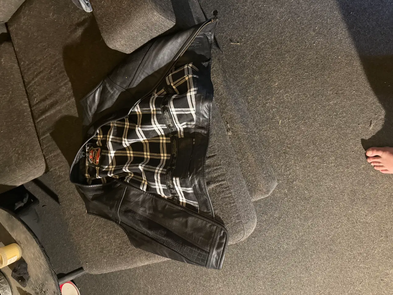 Billede 3 - Lædervest til mc inkl kørestykke xxl