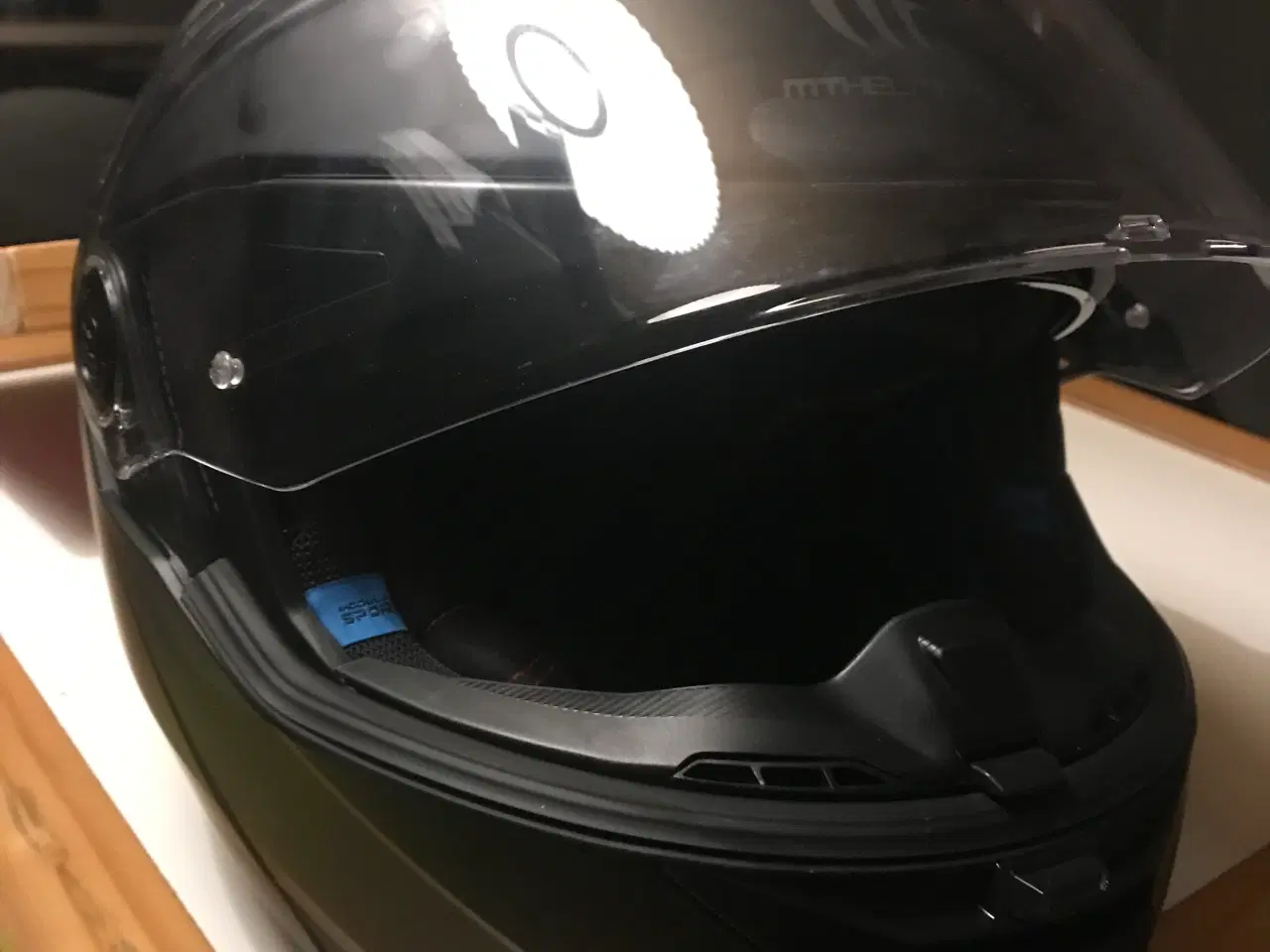 Billede 2 - Ny Styrthjelm flip-up MT Atom 2 SV matsort str.XXL