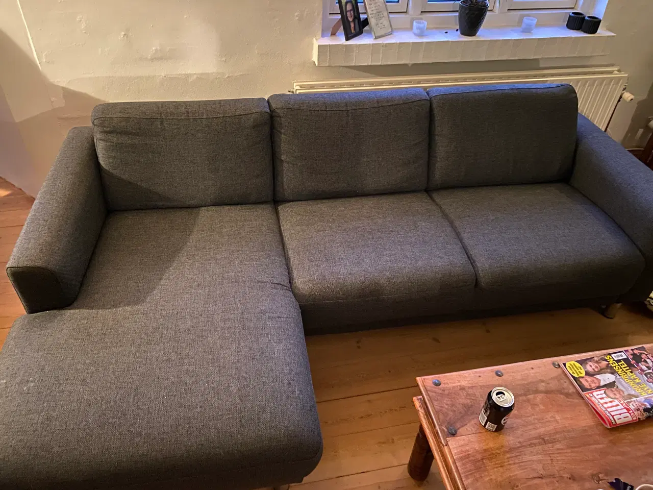 Billede 1 - Chaiselong sofa grå