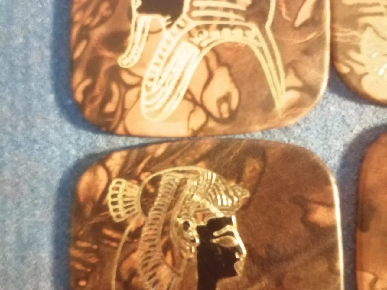 Billede 3 - Smukke Egyptiske Læder Coastere