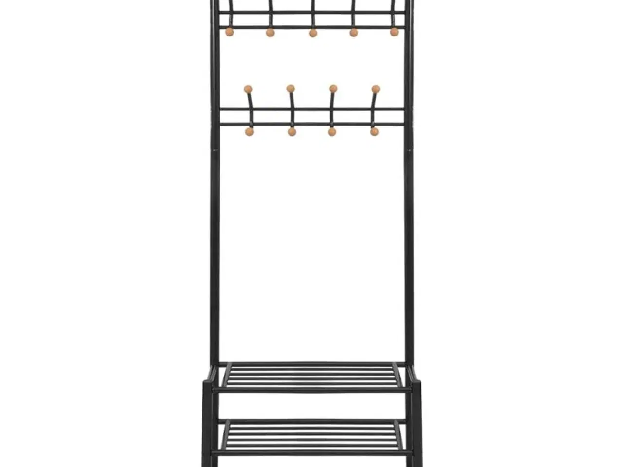 Billede 2 - Knagerække med skoopbevaring 68 x 32 x 182,5 cm sort