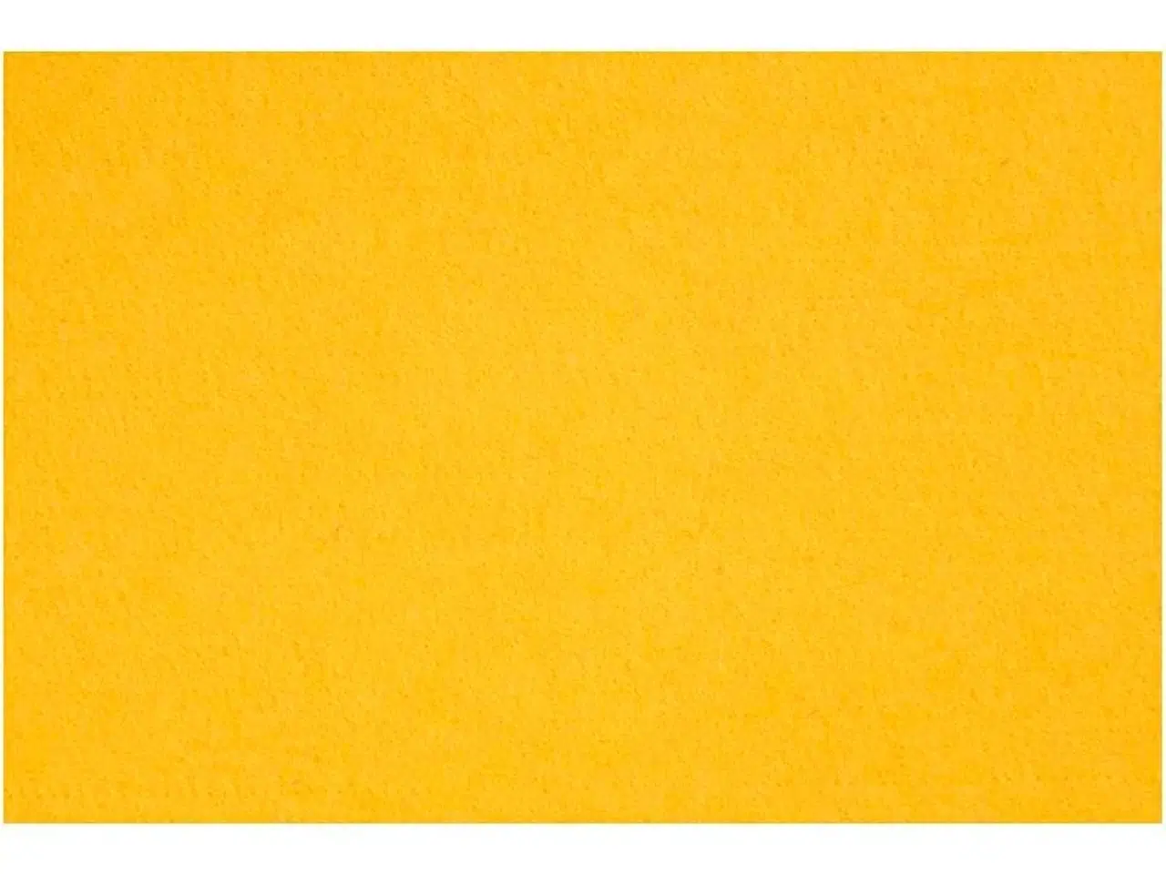 Billede 1 - Hobbyfilt, ark 42x60 cm, tykkelse 3 mm, gul, 1 ark