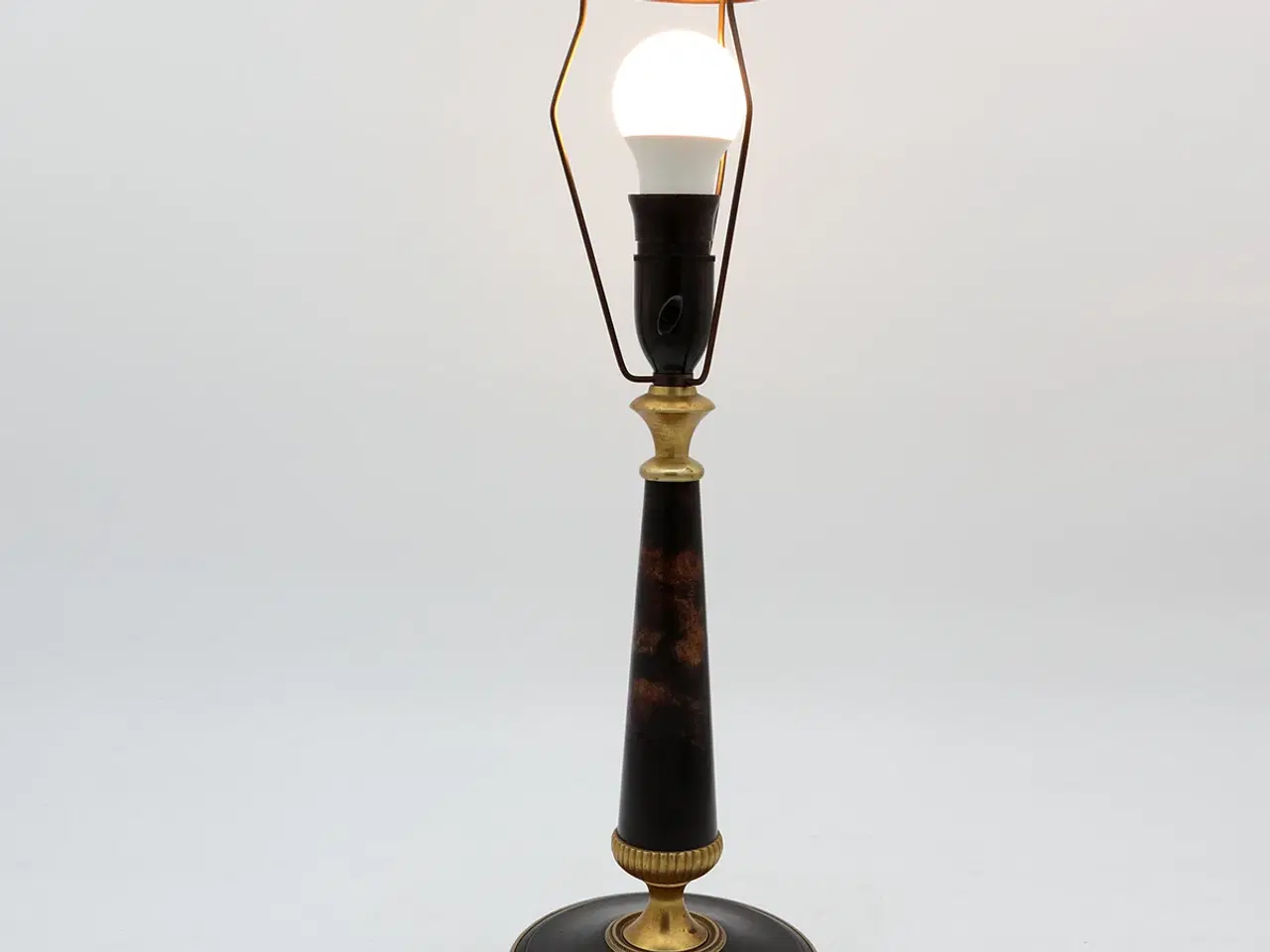 Billede 3 - Antik elegant empirestil messing bordlampe 1930'ne