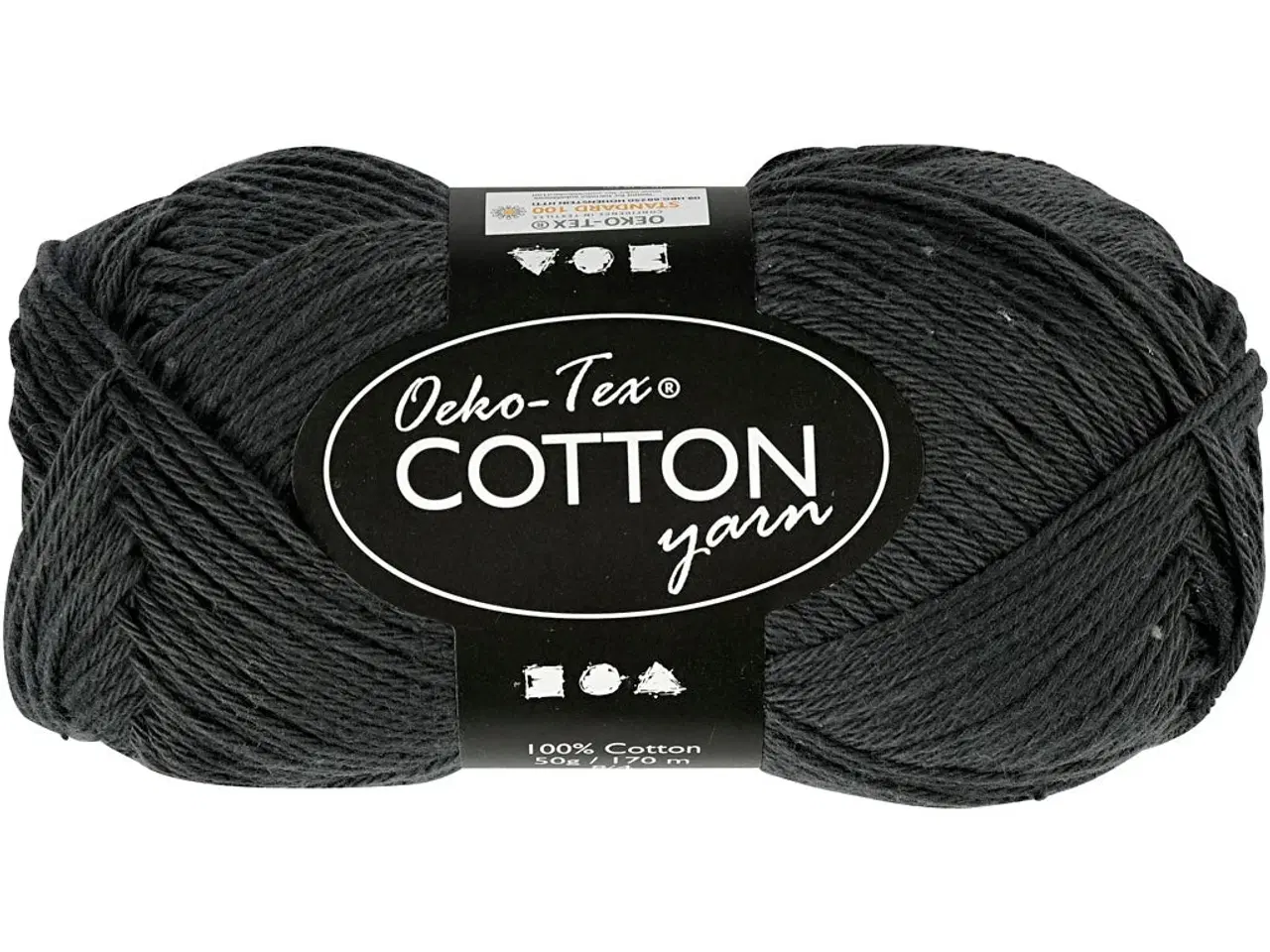 Billede 1 - Bomuldsgarn 8/4 - Antrascitgrå, 170m, 50g