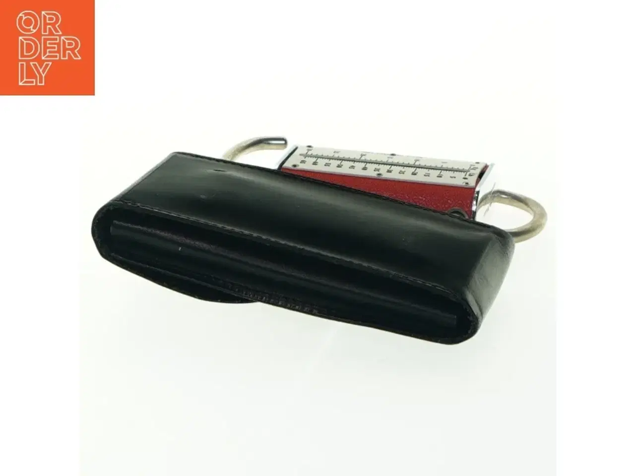 Billede 4 - Håndholdt bagagevægt med læderetui fra Sky Weighs (str. 11,5x6 cm)