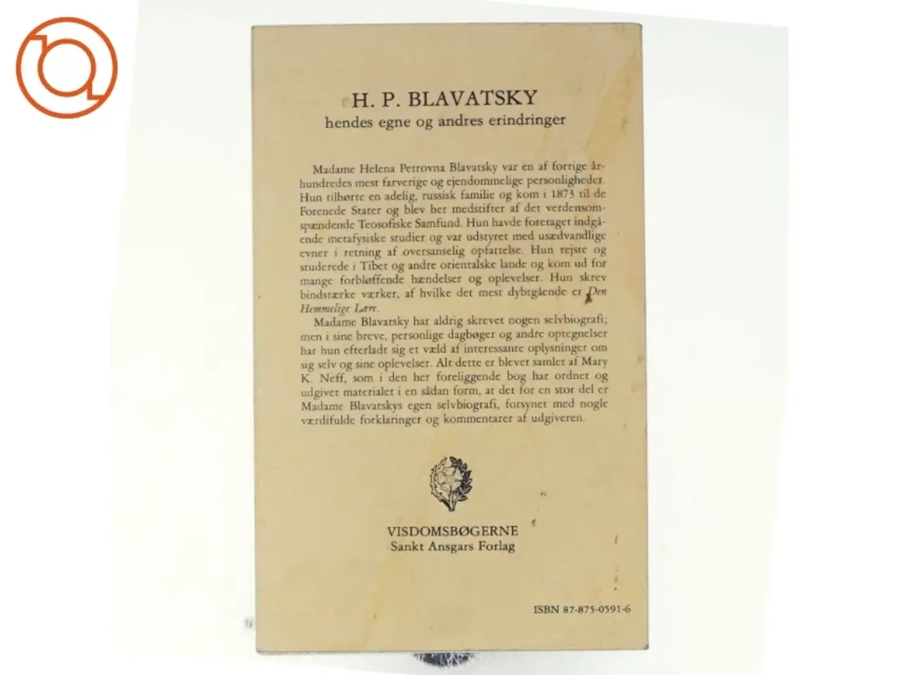 Billede 3 - Hendes egne og andres erindringer af H.P. Blavatsky (bog)