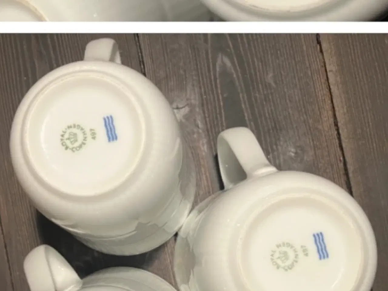 Billede 5 - 3 stk RC Hvid Riflet krus