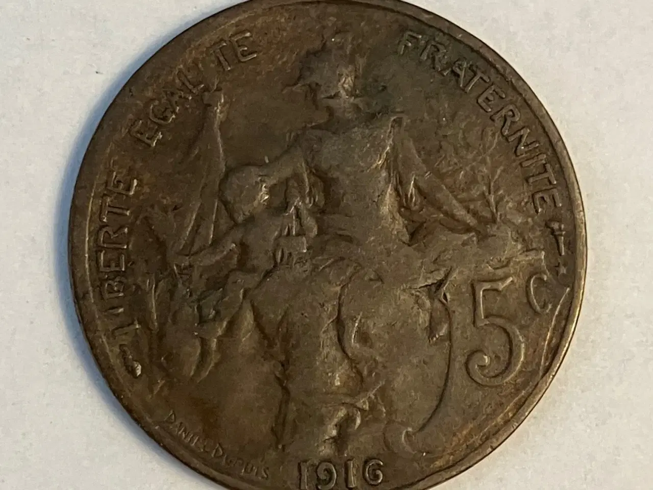 Billede 1 - 5 Centimes France 1916