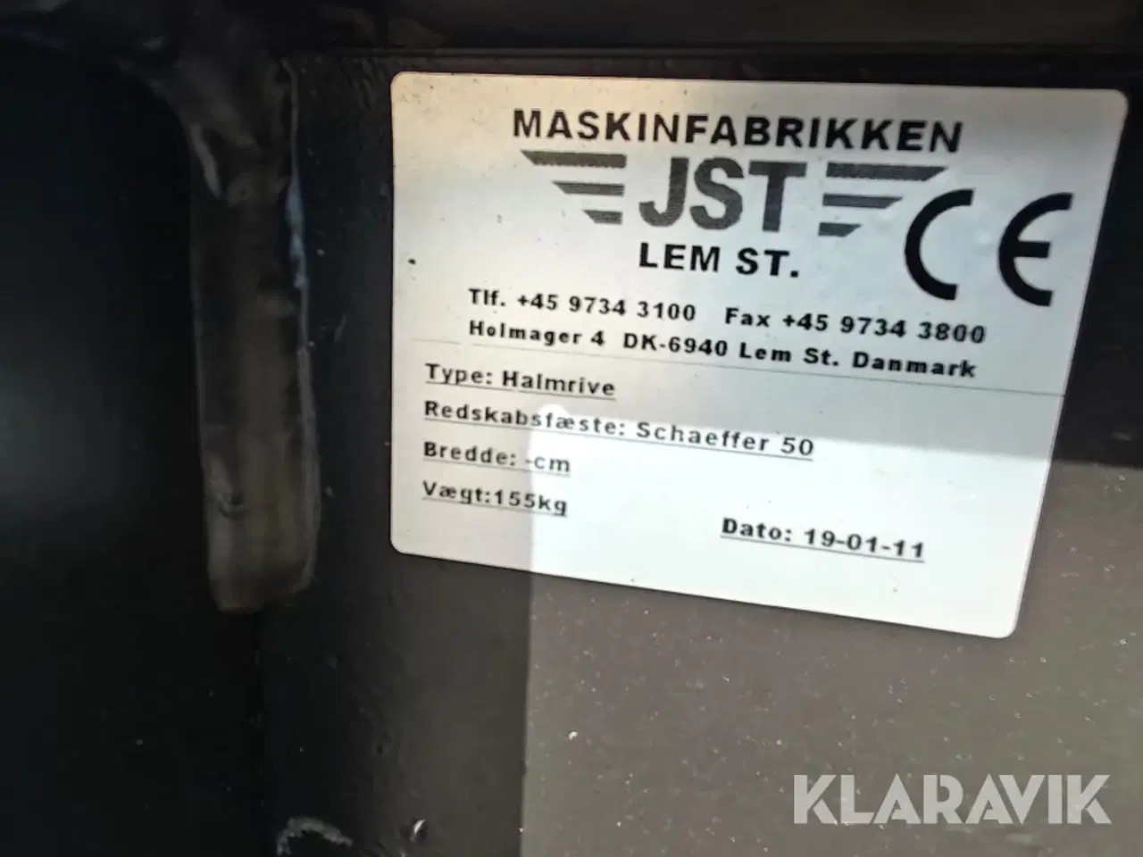 Billede 5 - Halmrive til minilæsser JST