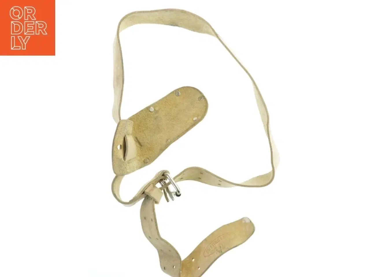 Billede 5 - Vintage læder bælte med knivskede (str. 136 cm)