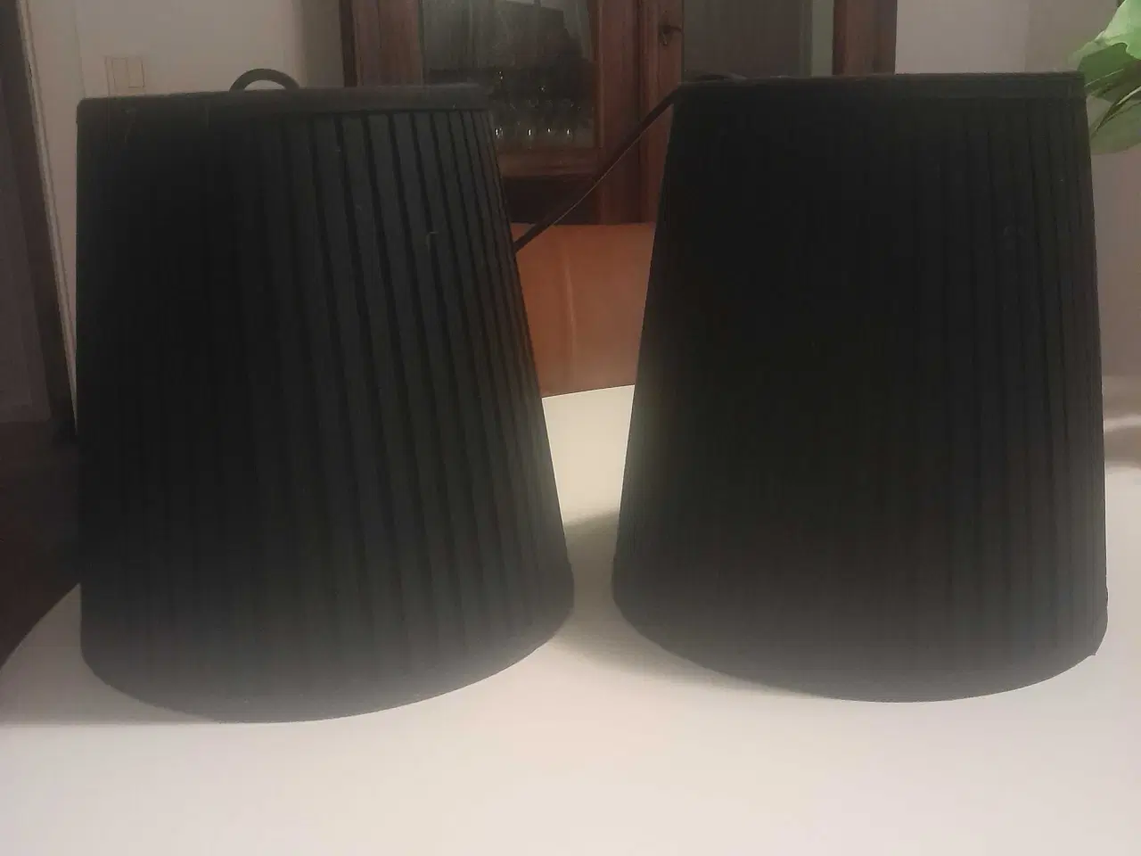 Billede 1 - 2 sorte spisebordslamper sort Højde 25 cm