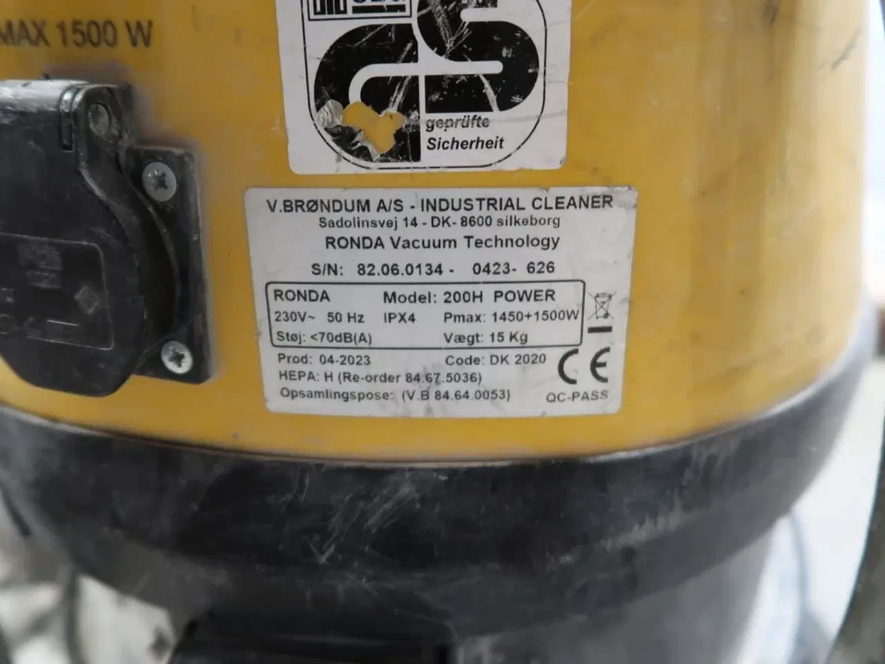 Billede 3 - Støvsuger RONDA 200H Power