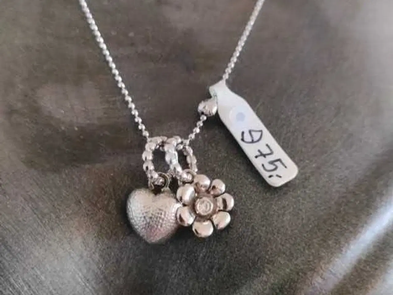 Billede 3 - Ny/ubrugt halskæde med 2 vedhæng i 925 sterling sø