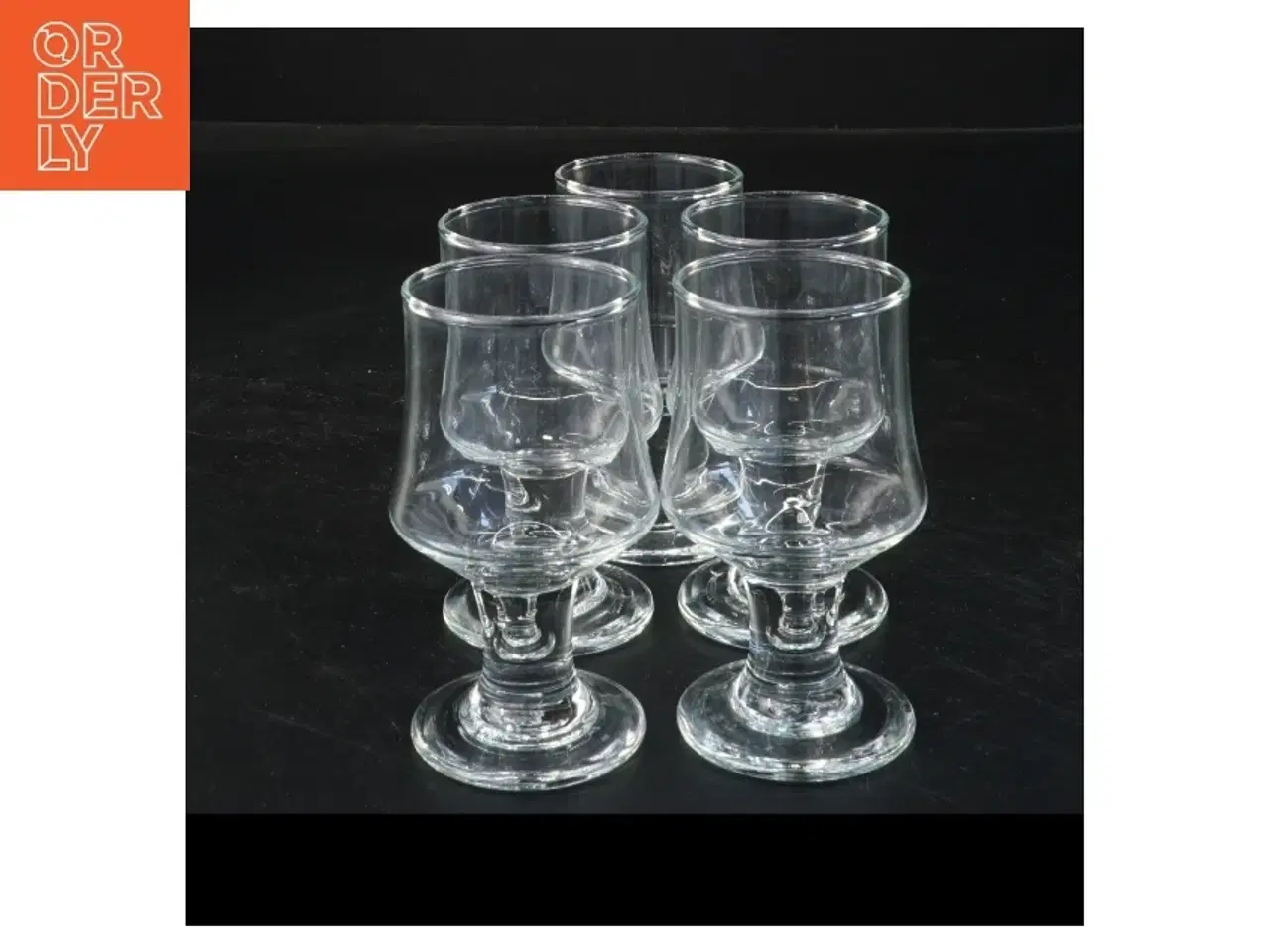 Billede 1 - Sæt med 5 glas (str. Ø 4,5x9 cm)