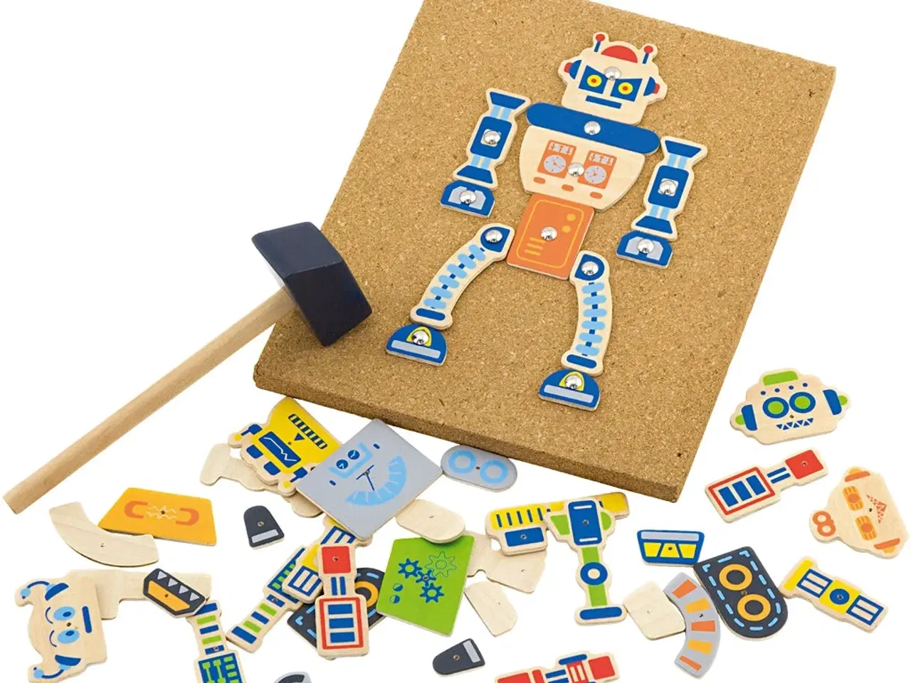 Billede 1 - VIGA Hammermosaik Robot - Kreativ Leg for Børn