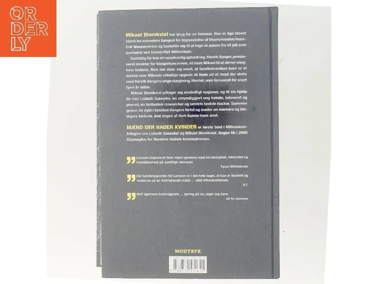 Billede 3 - Mænd der hader kvinder af Stieg Larsson (Bog)