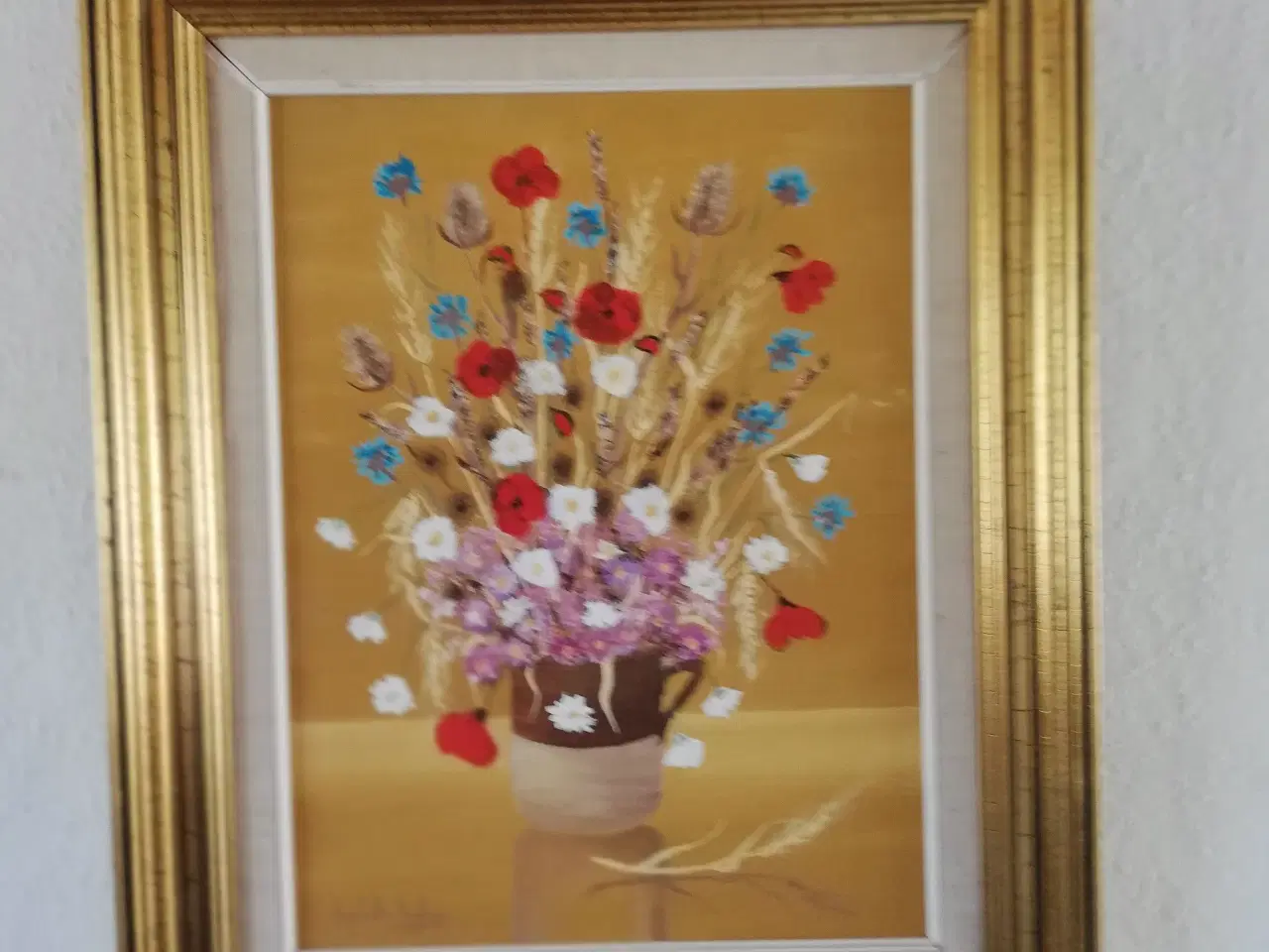 Billede 1 - Maleri  med blomster