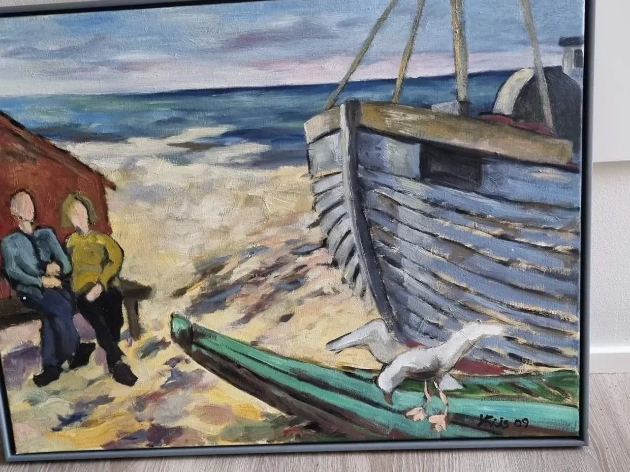 Billede 2 - Maleri fra Thorup strand 
