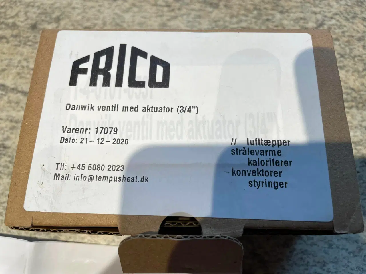 Billede 3 - Frico ventil med aktuator