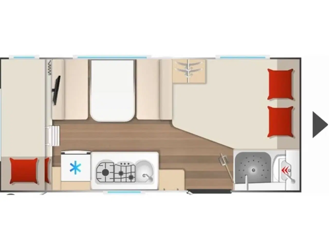 Billede 11 - 2026 - Bürstner B66 480 TK   NYHED 2026! Bürstner B66 480 TK 2026 - Kan nu ses hos Camping-Specialisten.dk