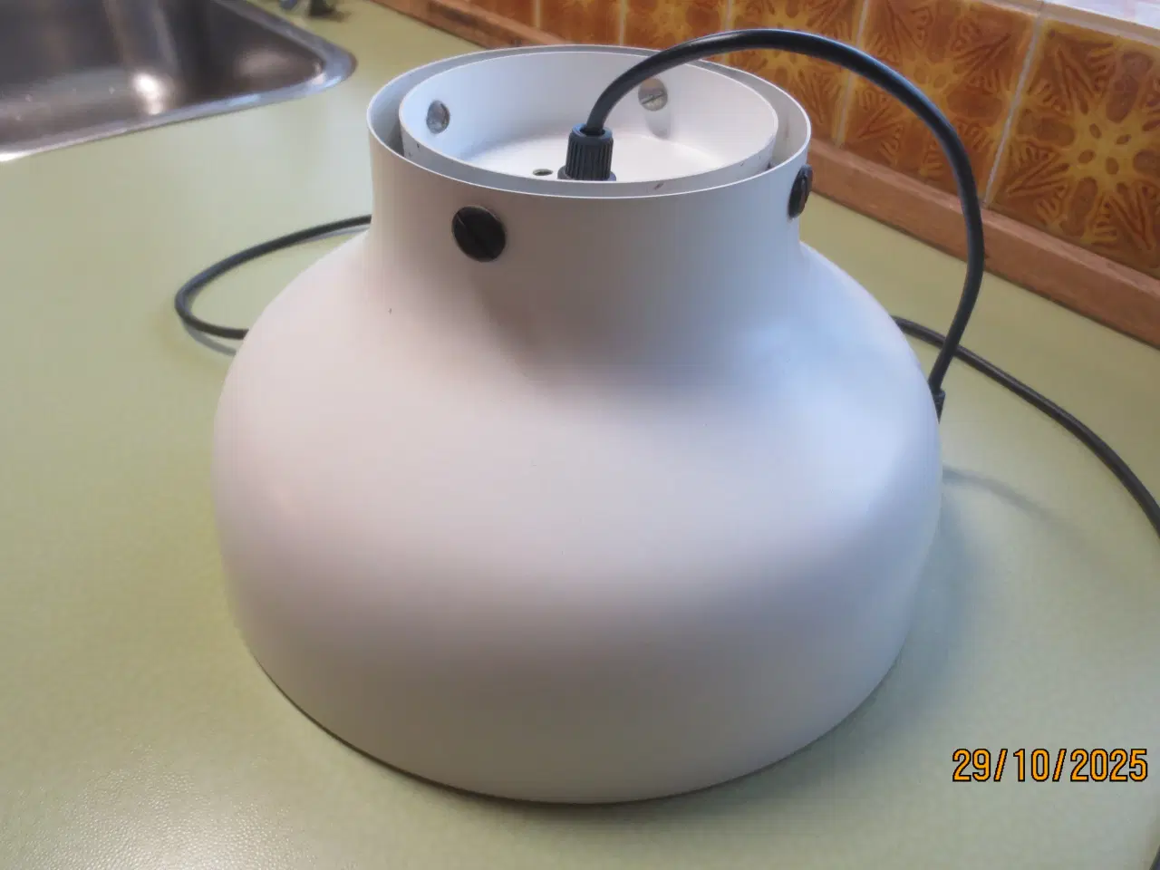 Billede 1 - 1 stk Retro Loftlampe Hvid