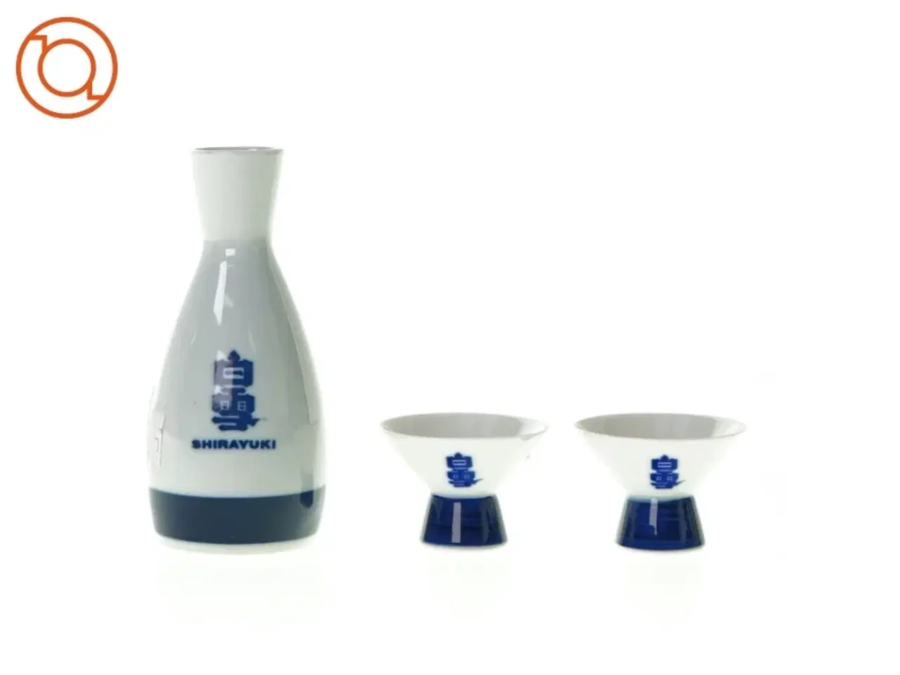 Billede 1 - Sake kande og kopper fra Shirayuki (str. Vase 13 x 6 cm og 4 x 5 komma 5 cm)