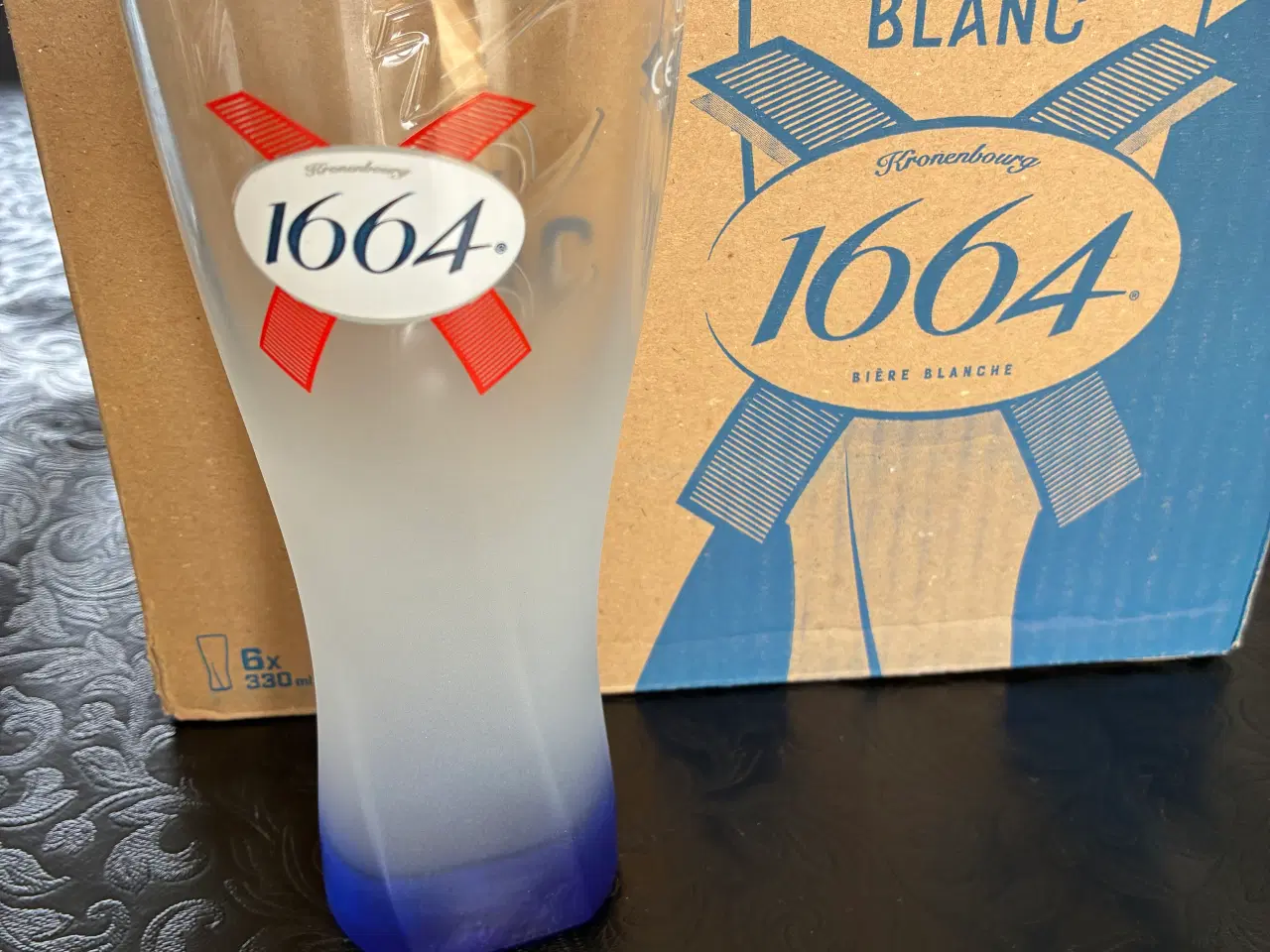 Billede 1 - 6 stk 1664 Blanc ølglas 33 cl