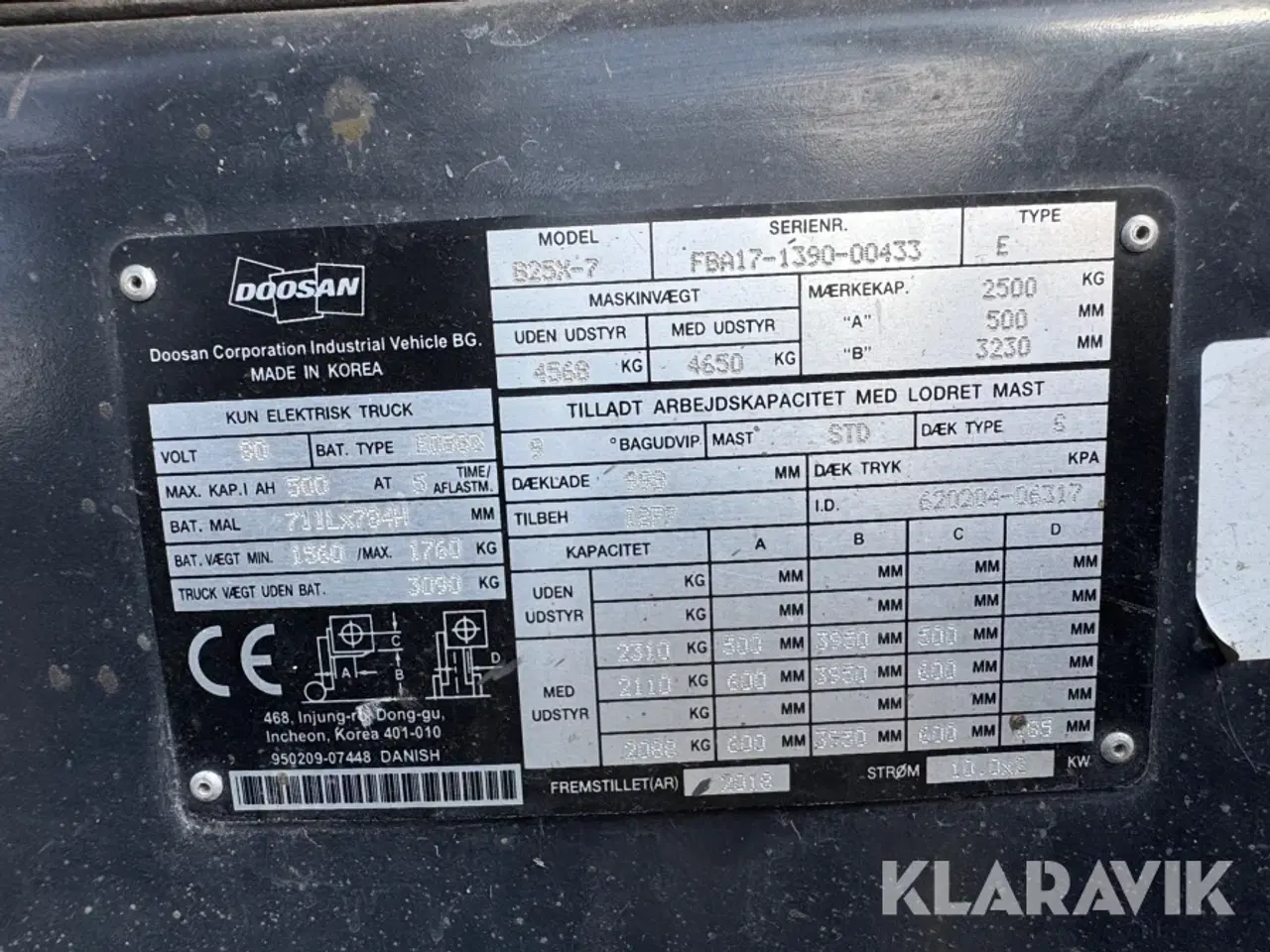 Billede 5 - Truck Doosan B25x-7