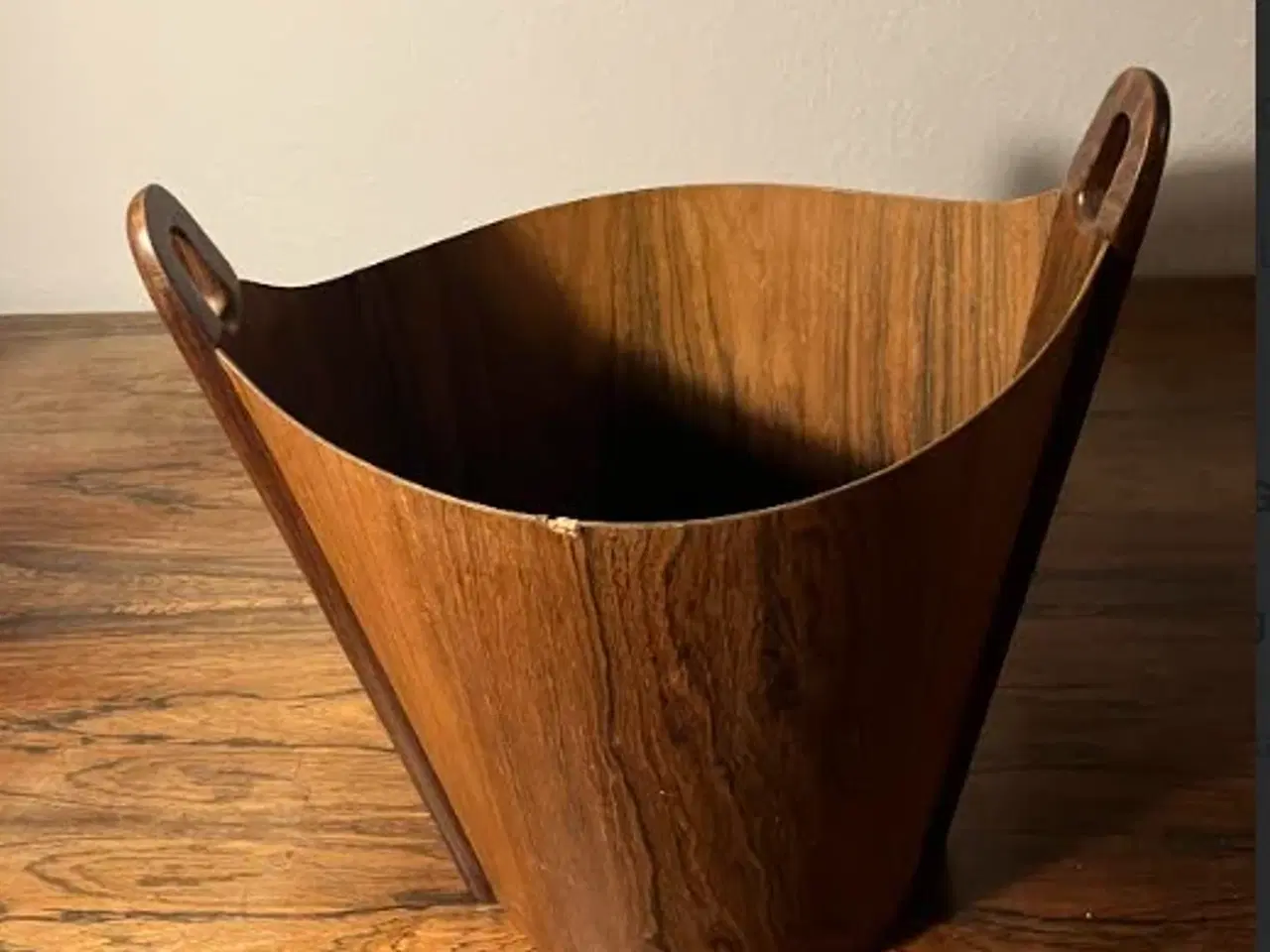 Billede 6 - Palisander skrivebord med palisander papirkurv.