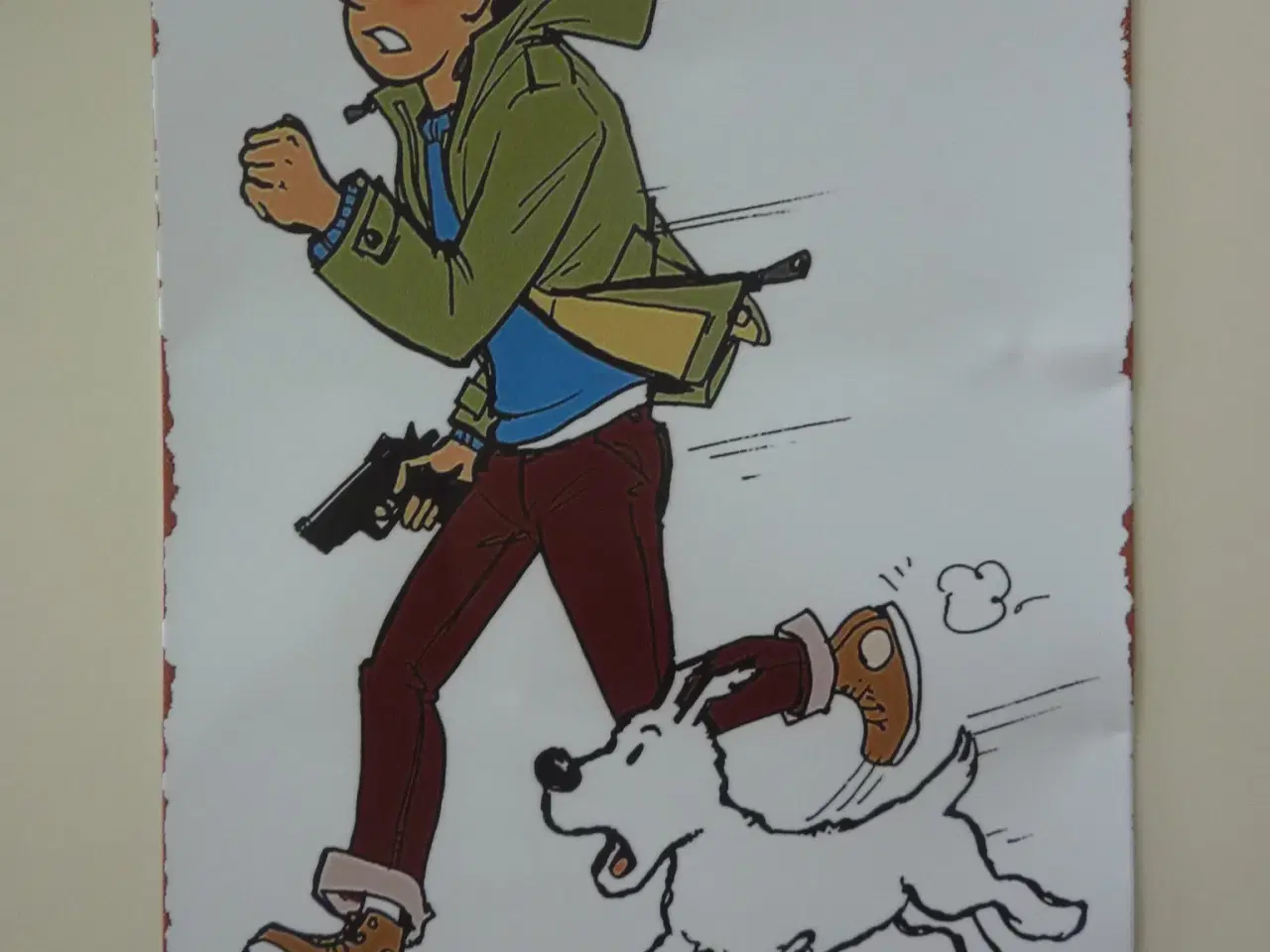 Billede 1 - Tintin metalskilte