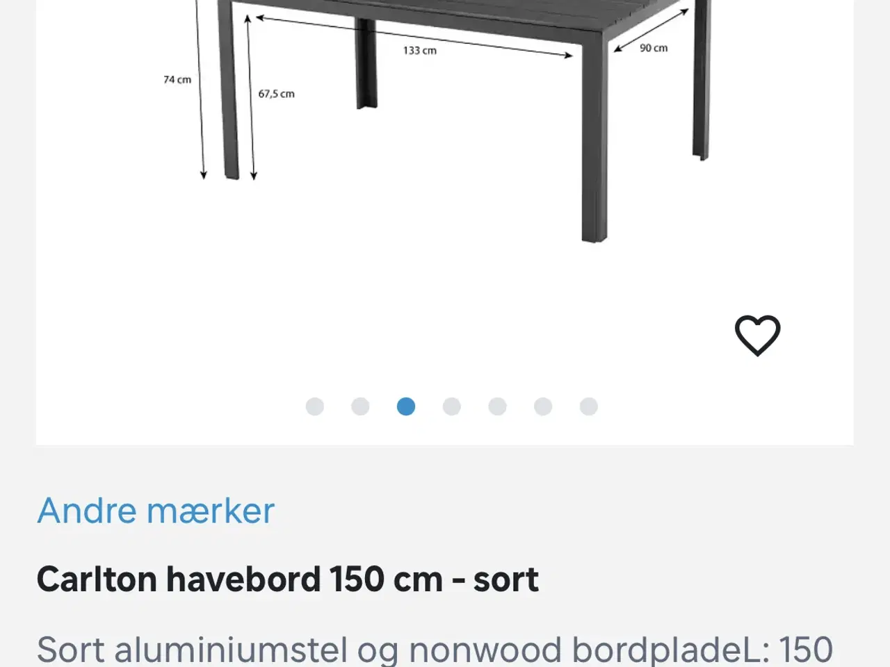 Billede 2 - Havebord og stole