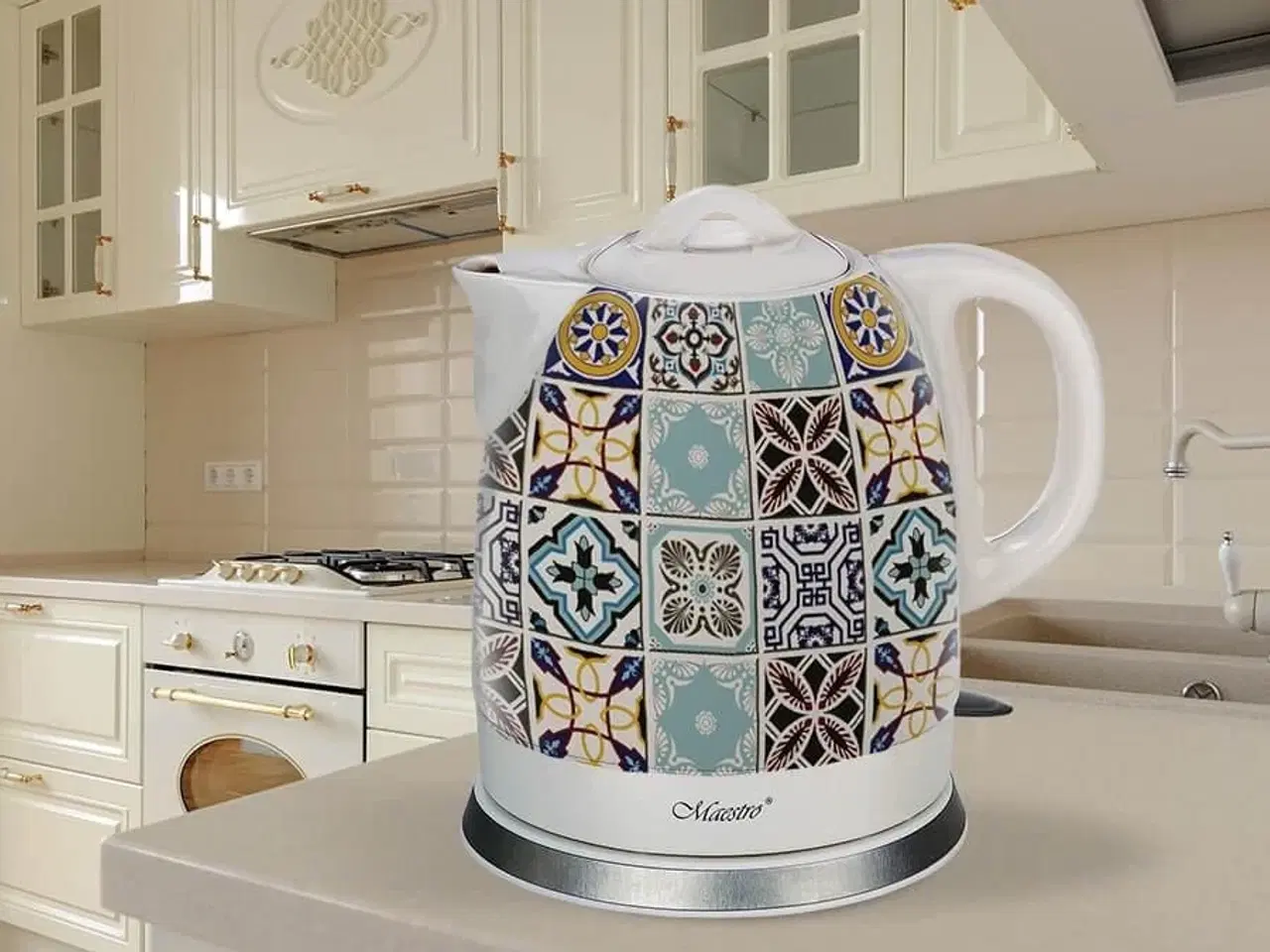 Billede 2 - Elkedel keramik 1,5 l – Maestro MR-066 Porto