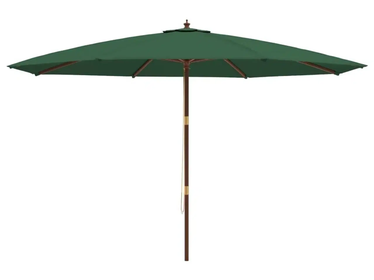 Billede 4 - Haveparasol med træstang 400x273 cm grøn
