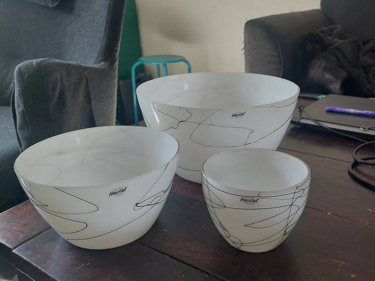Billede 1 - 3 skåle fra herstal 