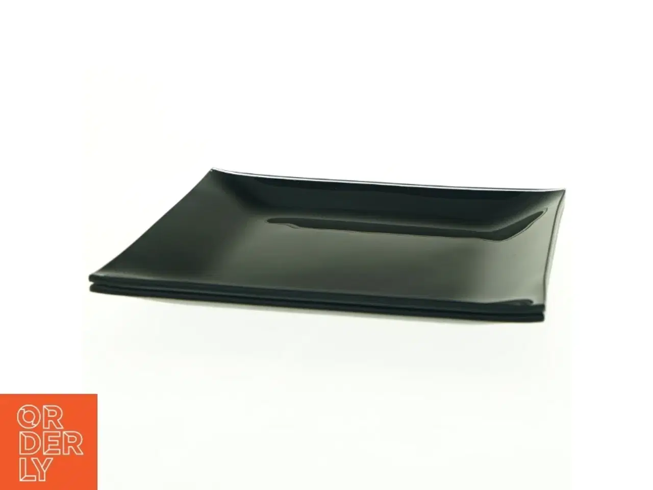 Billede 4 - Sorte firkantede serveringsfade (str. 21,5 x 21,5 cm)