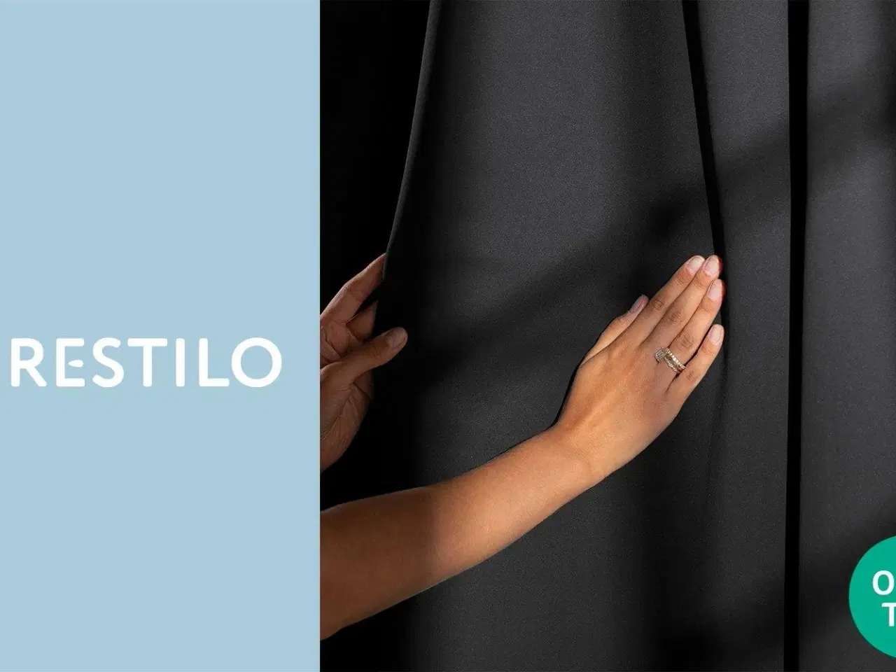 Billede 11 - Mørklægningsgardin blackout 140×245 cm – sort, sølvøskner – AmeliaHome