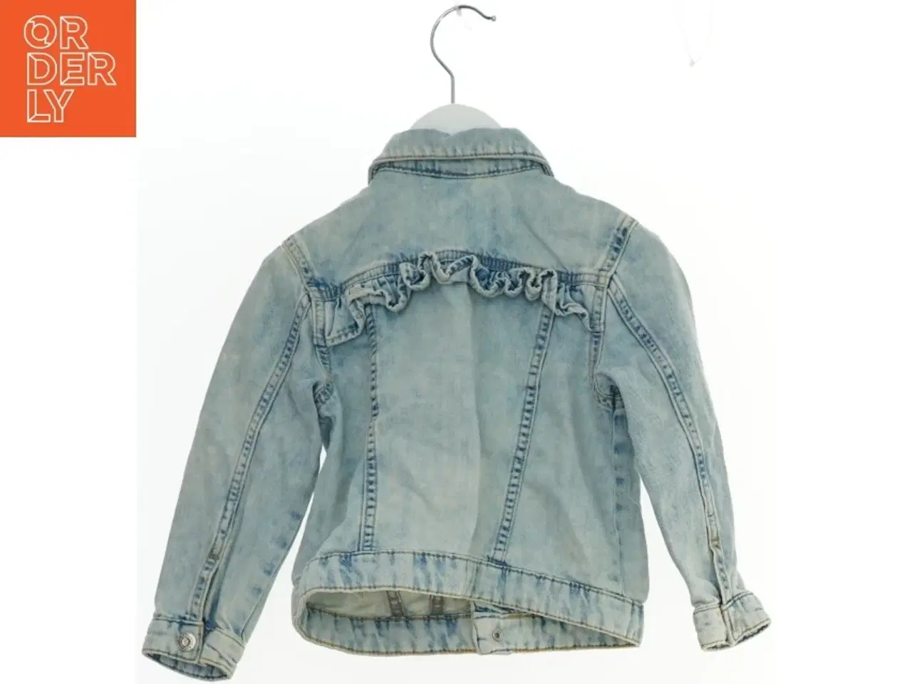 Billede 2 - Denimjakke med flæsedetaljer fra H&M (str. 98)