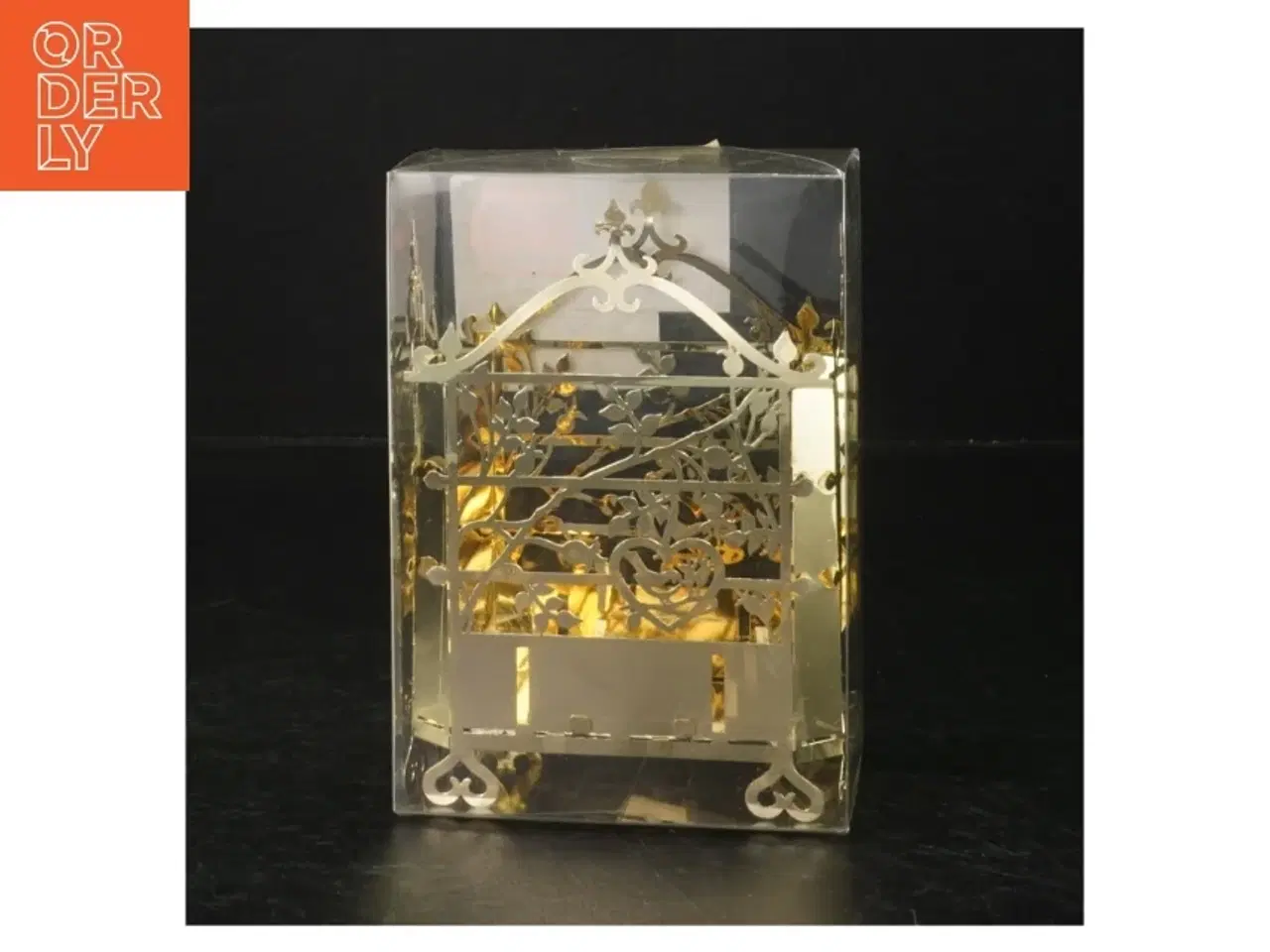 Billede 2 - Gennemsigtig julepynt med guldfarve