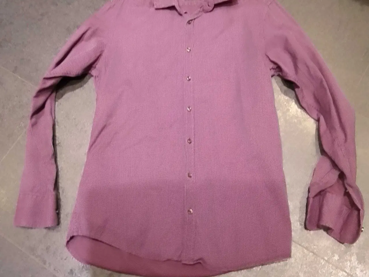Billede 1 - Bordeaux farvet skjorte fra SAND str m 