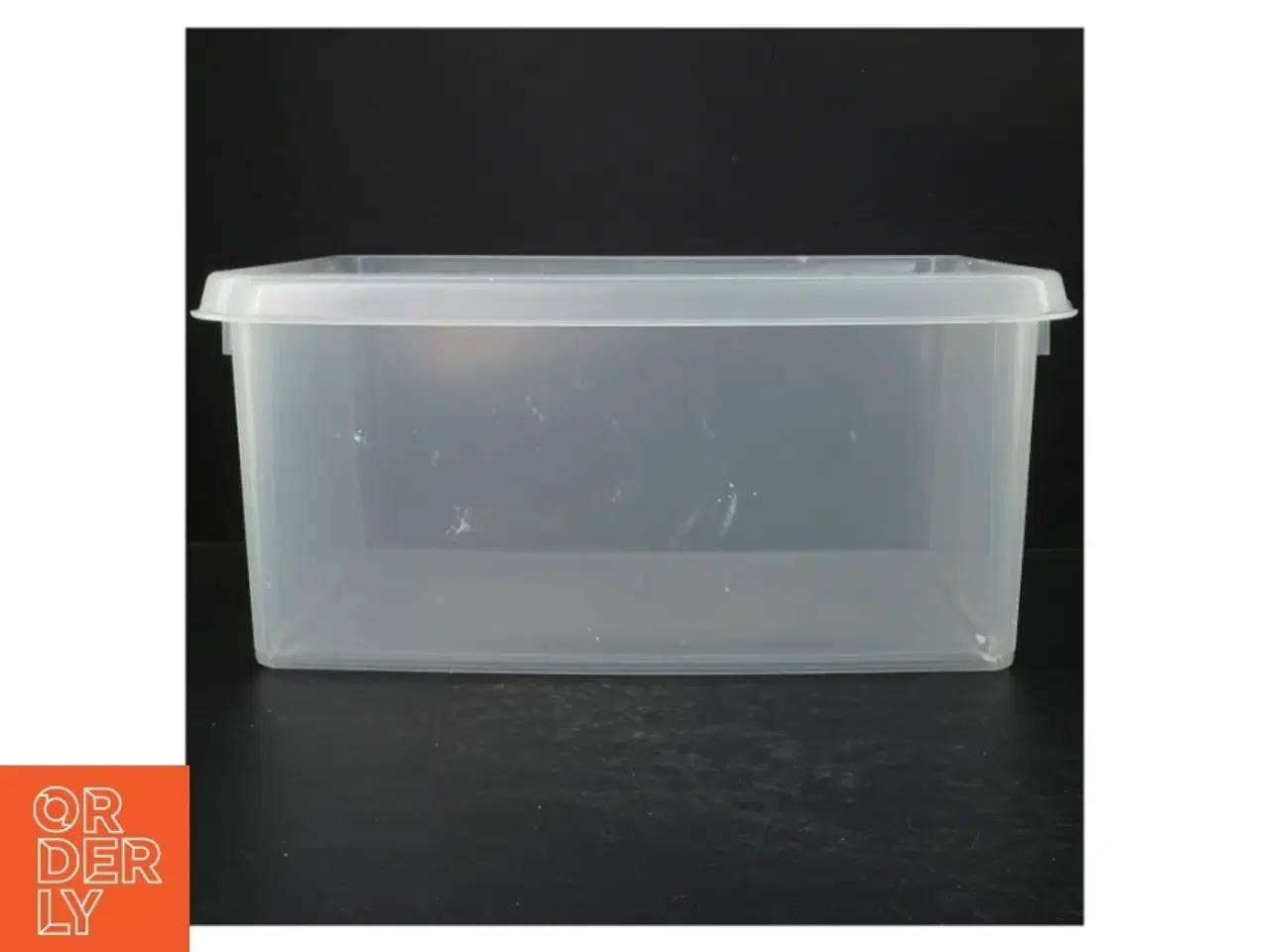 Billede 1 - Gennemsigtig opbevaringskasse fra Smartstore (str. 37x28x17 cm)
