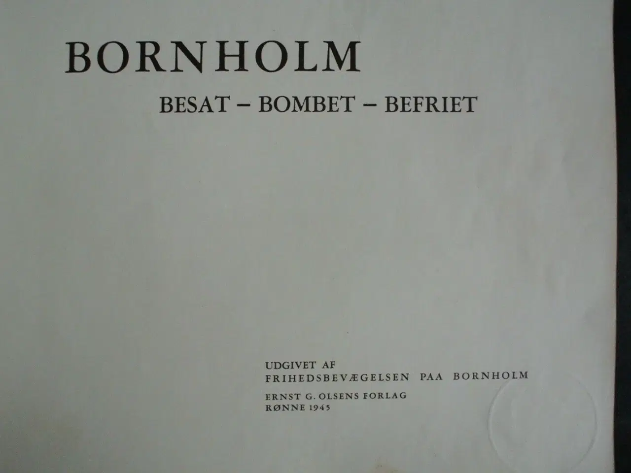 Billede 3 - bornholm besat bombet befriet 1-2, emne: historie 