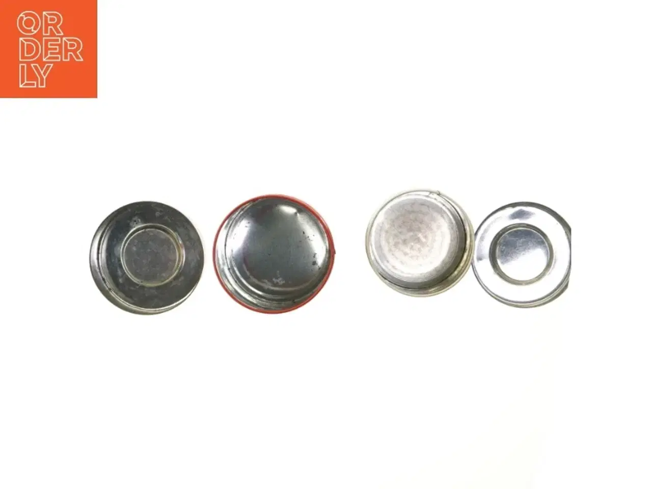 Billede 3 - Retro metal dåser fra 70’erne (str. Ø. 10,5 cm længde. 13,5 cm. og. ø. 9,5 cm. længde. elve , 5 cm)