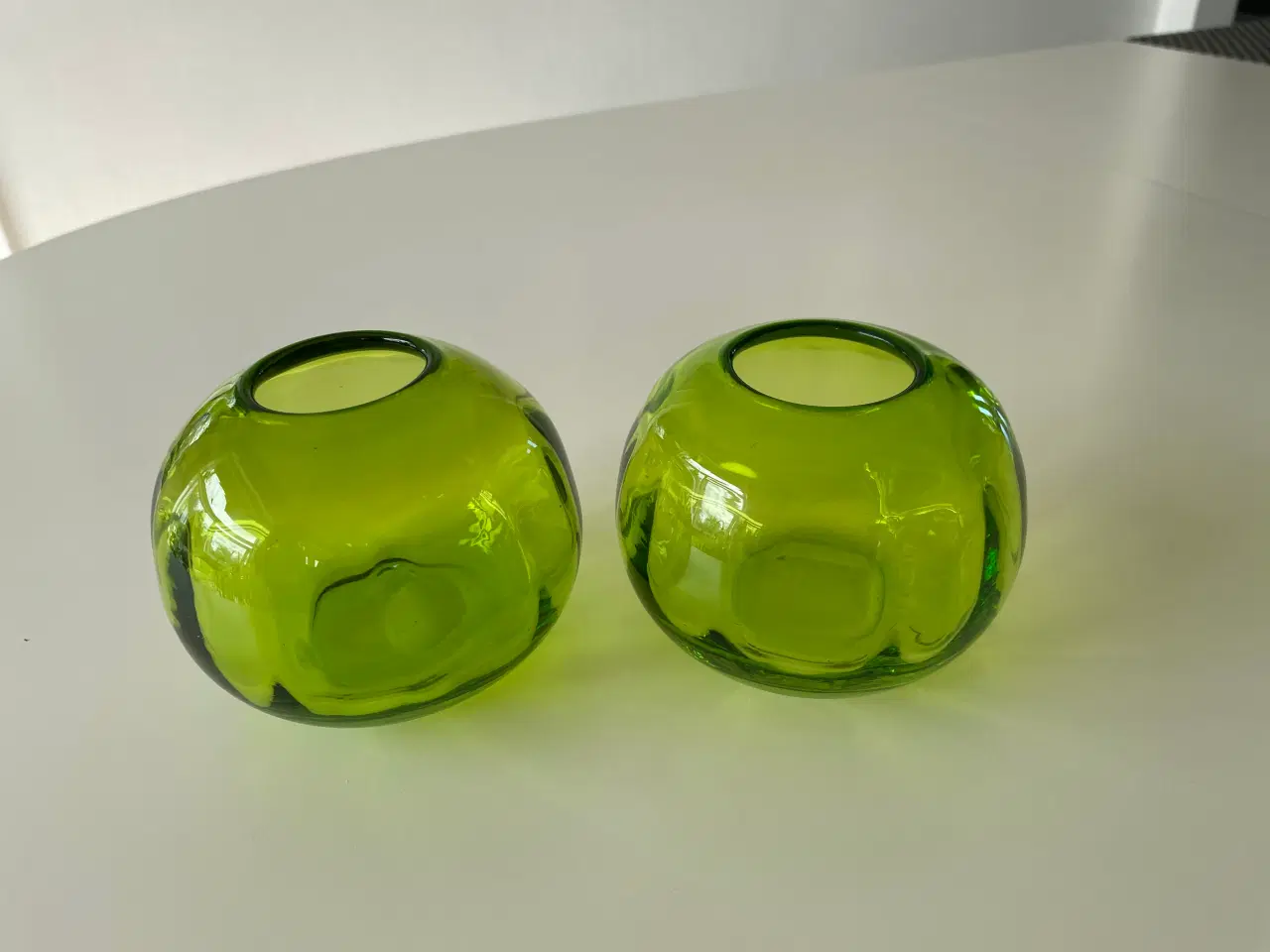 Billede 3 - 3 grønne glas vaser