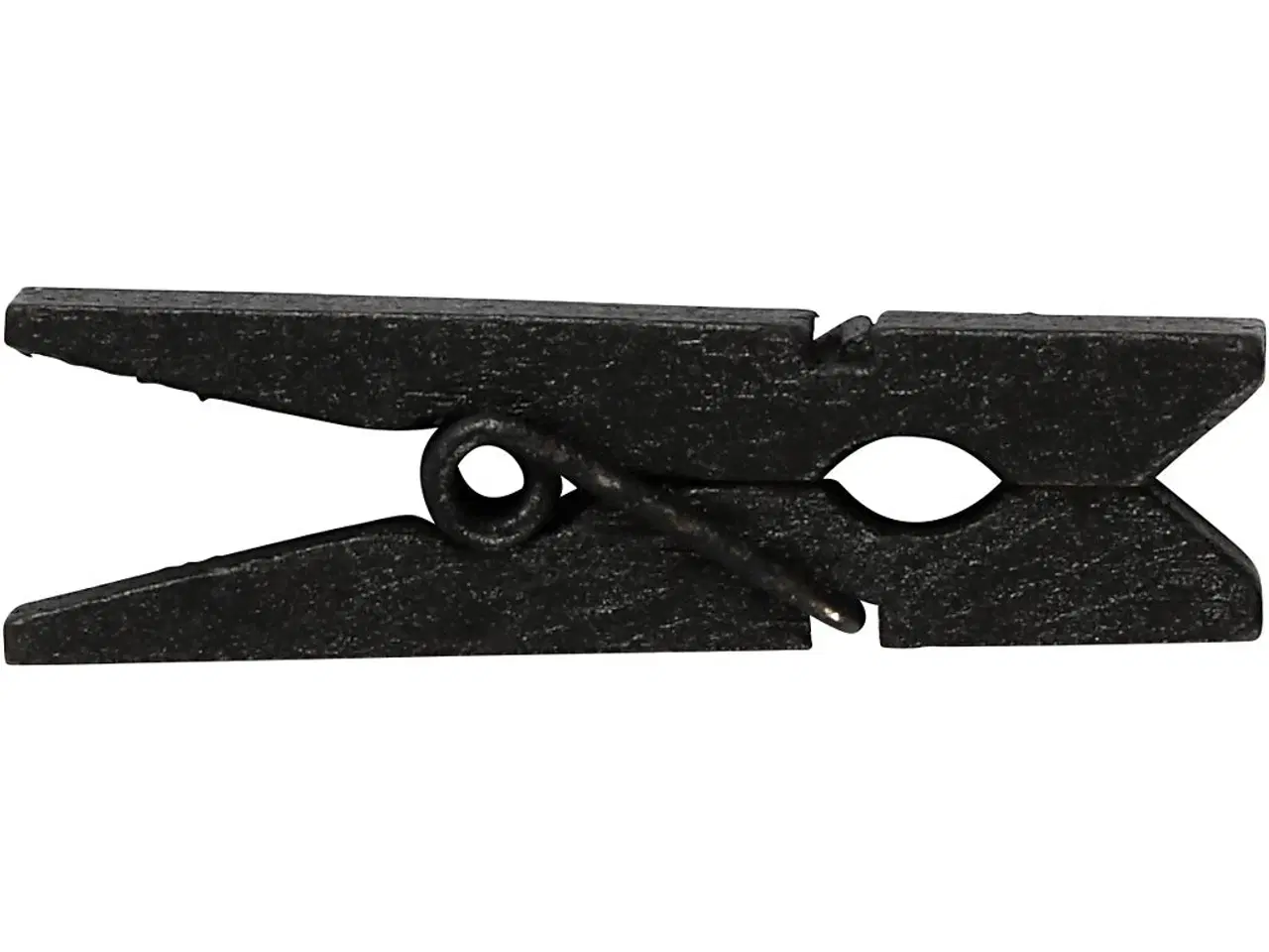 Billede 1 - Minitøjklemmer i sort - 20 stk. 35x7 mm