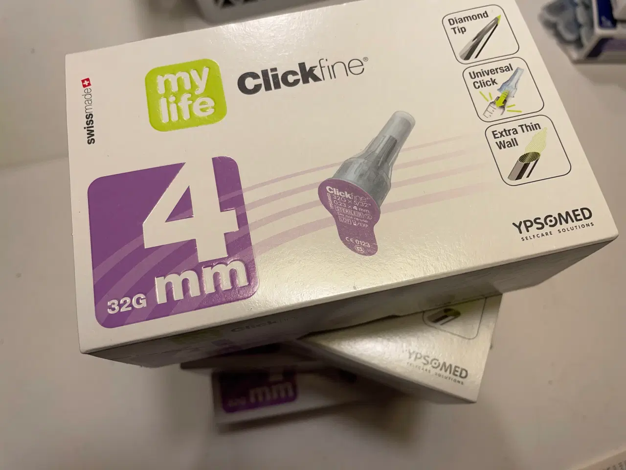 Billede 1 - Mylife clickfine insulin pen nåle 4mm