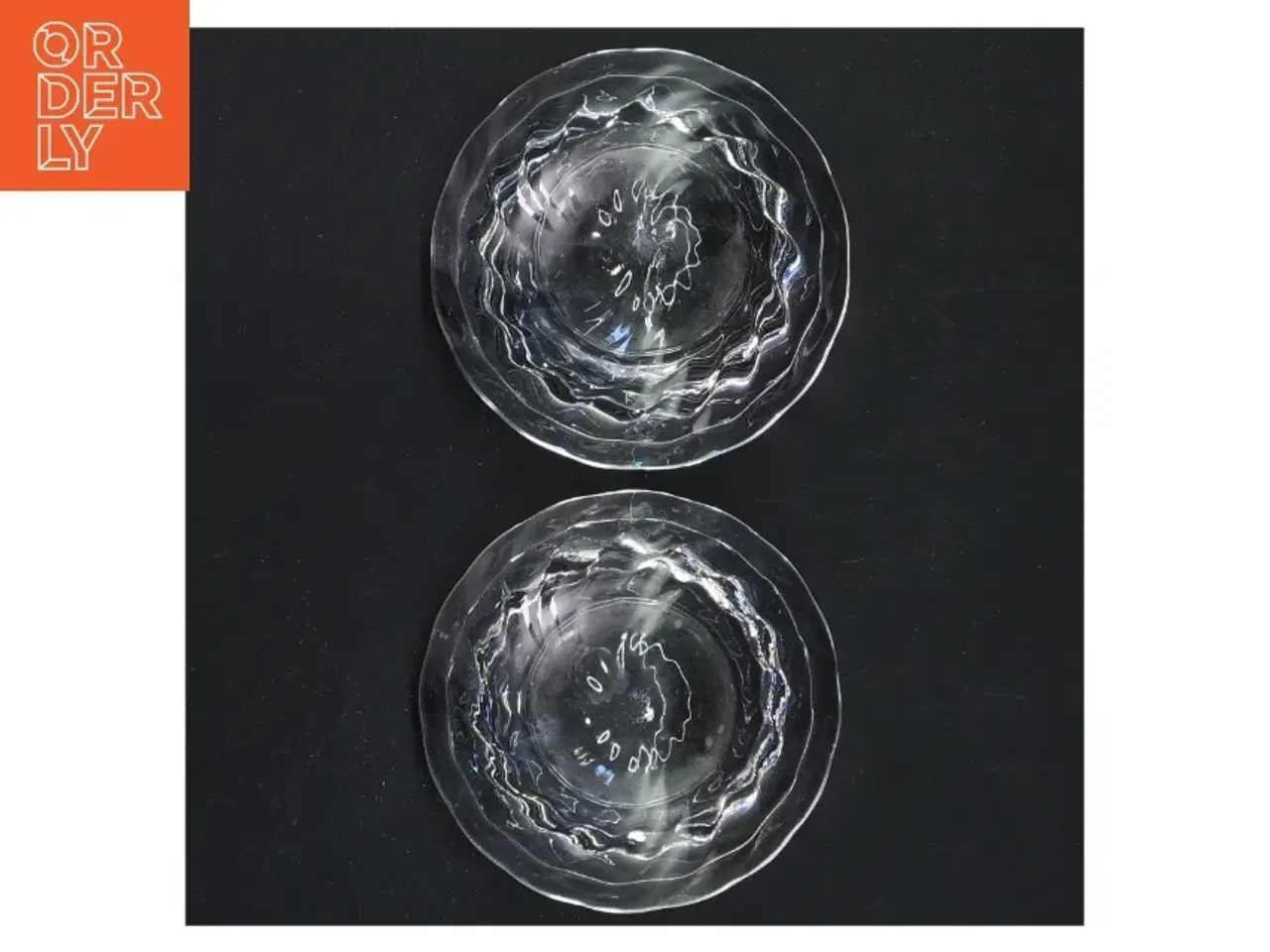Billede 3 - Klare glas lysestager fra Royal Copenhagen (str. 4 cm)