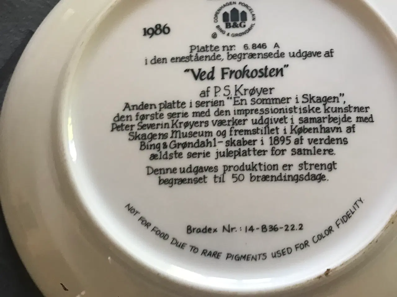Billede 2 - P.S Krøyer s Skagensplatter